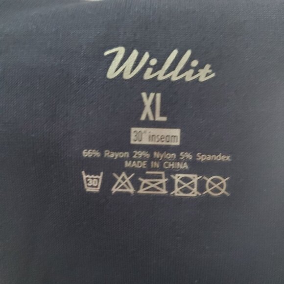 Willit Pants Womens XL Navy Blue Stretch Dress Pants 30" Inseam *NWT* - Picture 2 of 4